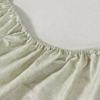 Sprout Jade (Wood) Cotton Fitted Sheet