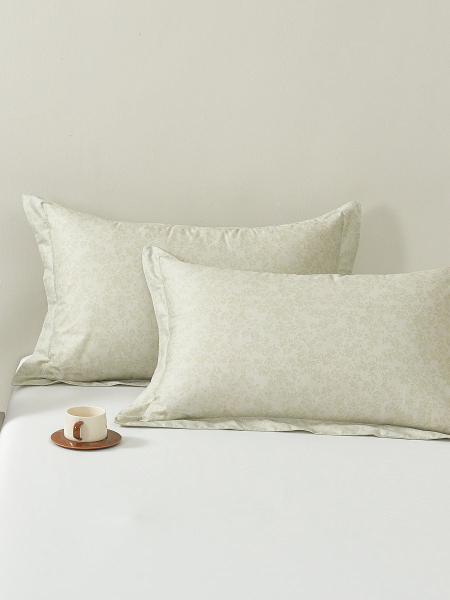 Sprout Jade (Wood) Cotton Pillow Sham