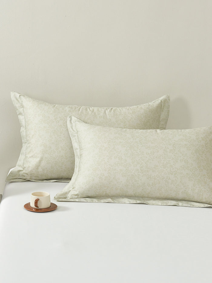 Sprout Jade (Wood) Cotton Pillow Sham