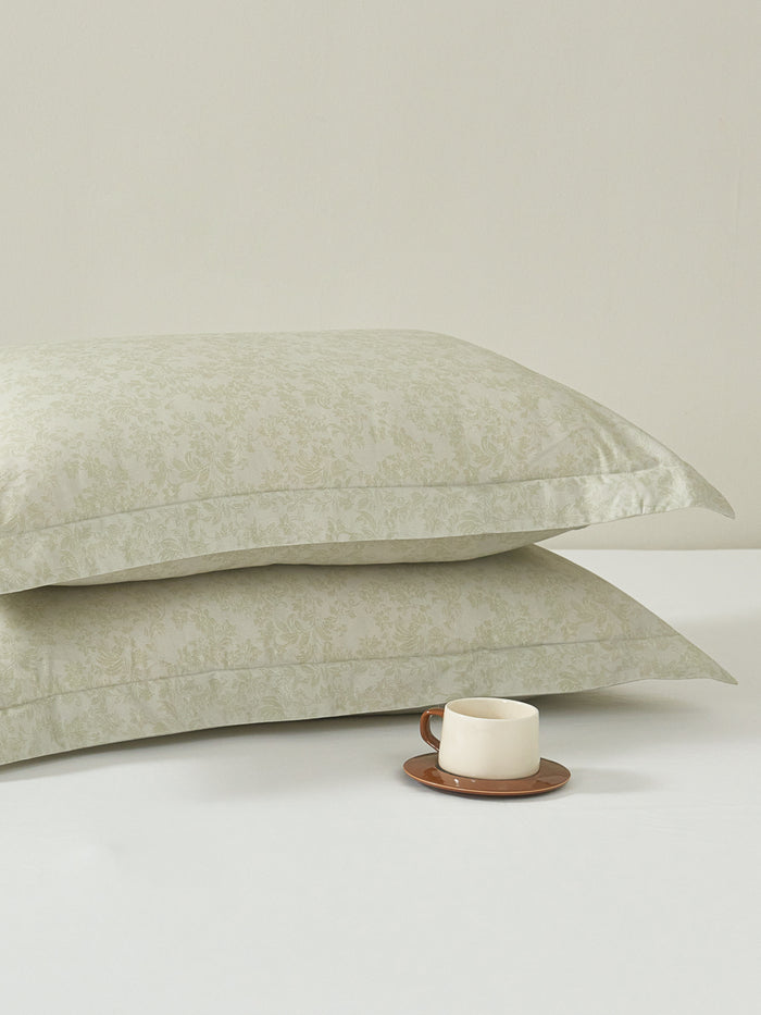 Sprout Jade (Wood) Cotton Pillow Sham