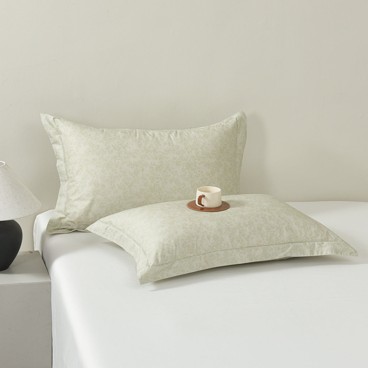 Sprout Jade (Wood) Cotton Pillow Sham