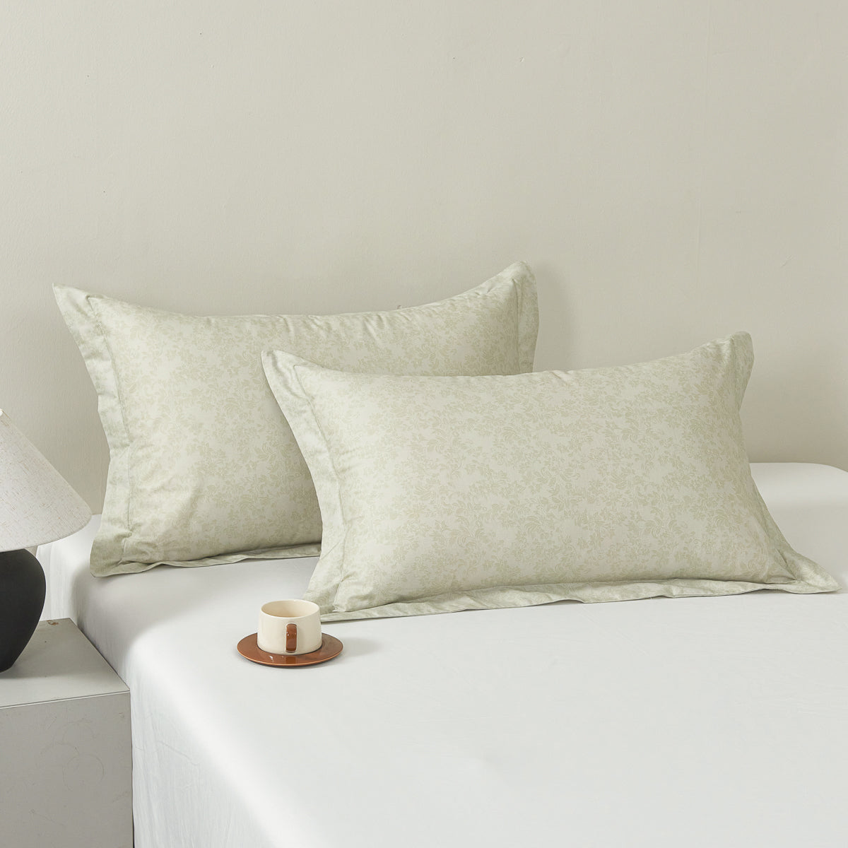 Sprout Jade (Wood) Cotton Pillow Sham