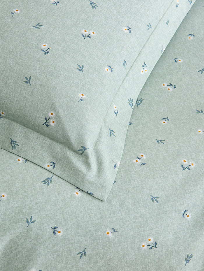 Sunflower Cotton Bedskirt Duvet Cover Set