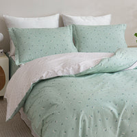 Sunflower Cotton Bedskirt Duvet Cover Set