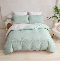 Sunflower Cotton Bedskirt Duvet Cover Set