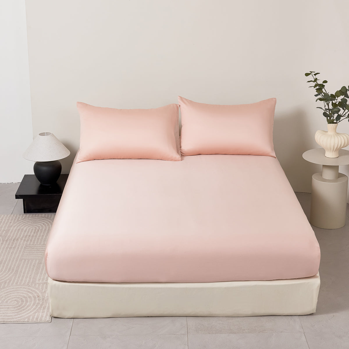 Tipsy Pink TENCEL™ Fitted Sheet