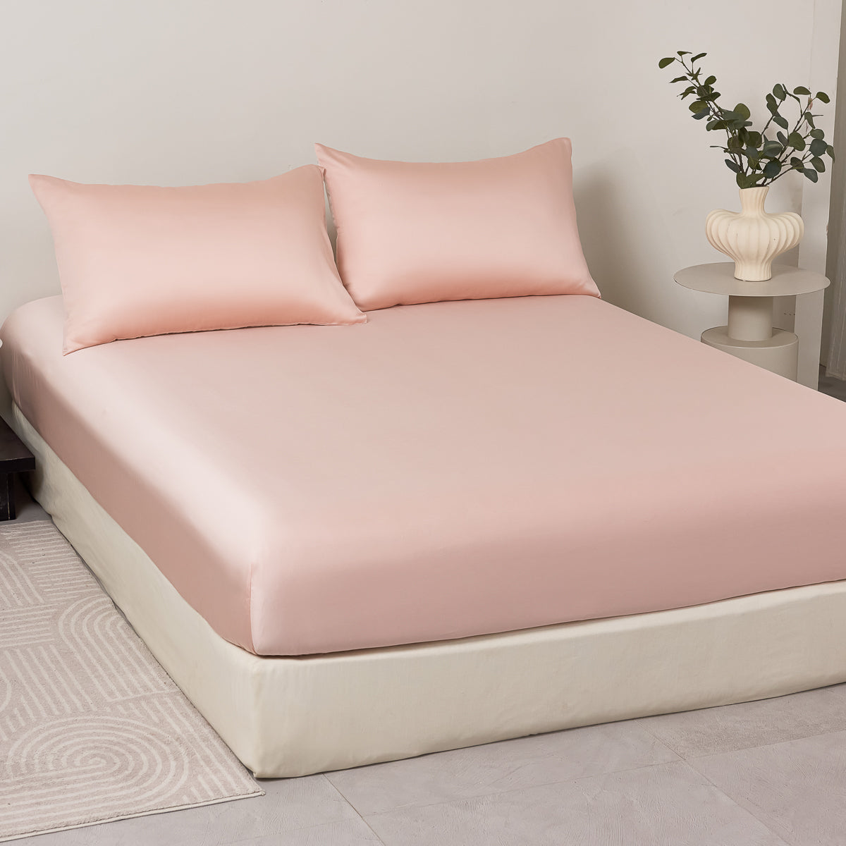 Tipsy Pink TENCEL™ Fitted Sheet