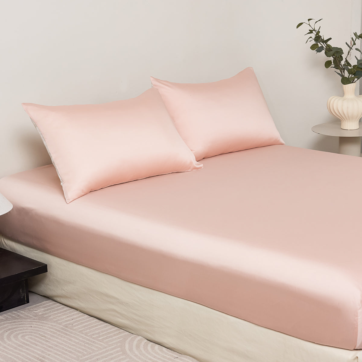 Tipsy Pink TENCEL™ Fitted Sheet