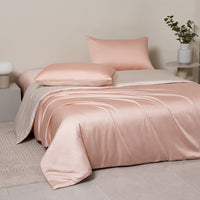 微醺粉 天丝床笠套件