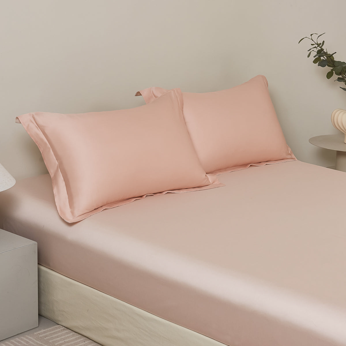 Tipsy Pink TENCEL™ Pillow Sham x2p