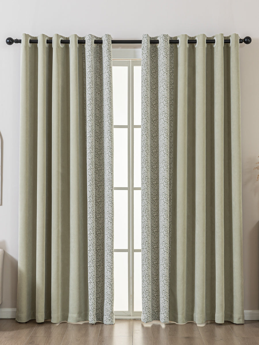 Verdure Leaf Jacquard Curtain