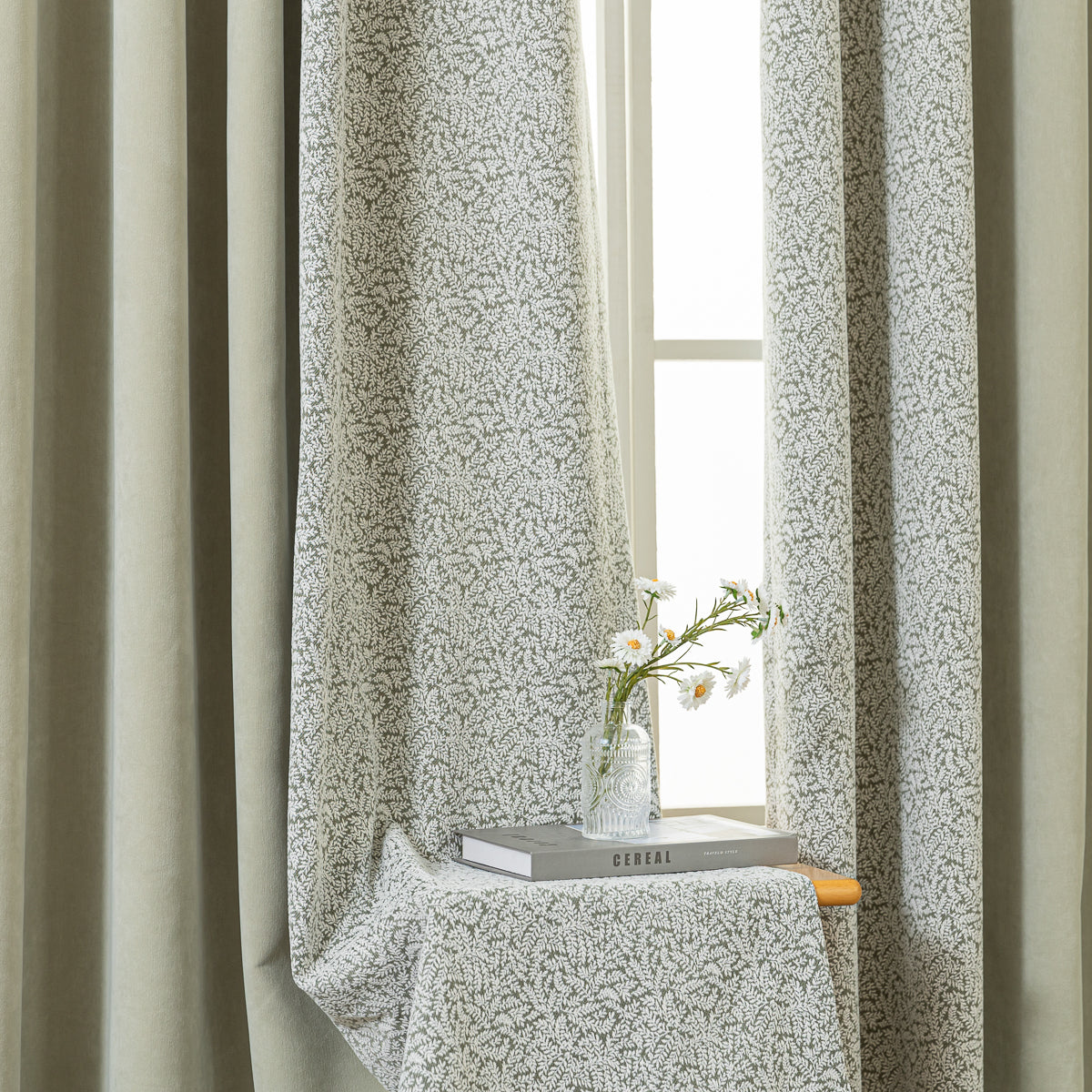 Verdure Leaf Jacquard Curtain
