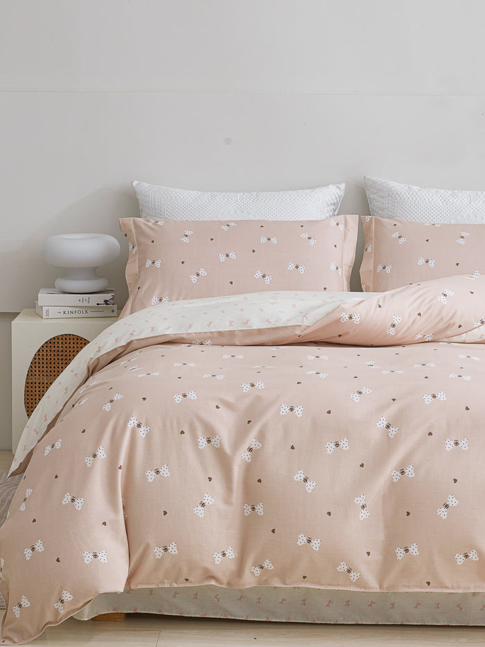 Vivian Cotton Bedskirt Duvet Cover Set