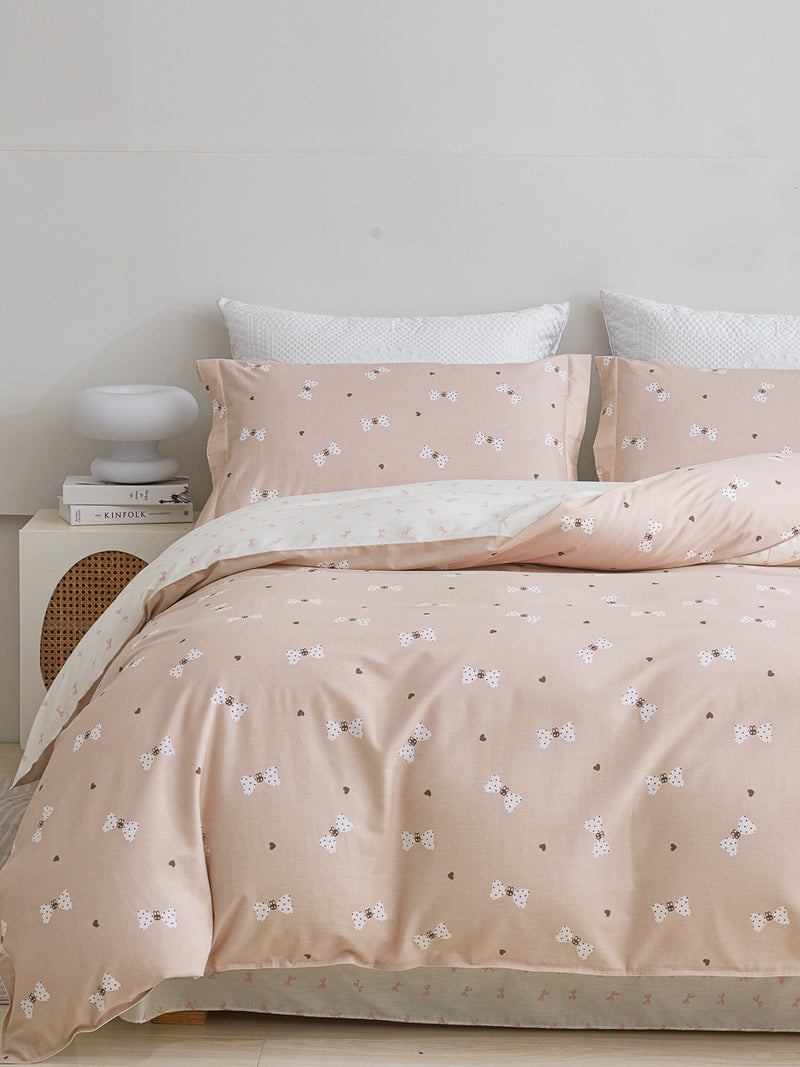 Vivian Cotton Bedskirt Duvet Cover Set