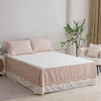 Vivian Cotton Bedskirt Duvet Cover Set