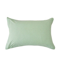 Xi Matcha Green Pattern Cotton Pillow Sham