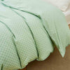 Xi Matcha Green Pattern Cotton Duvet Cover