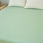 Xi Matcha Green Pattern Cotton Fitted Sheet