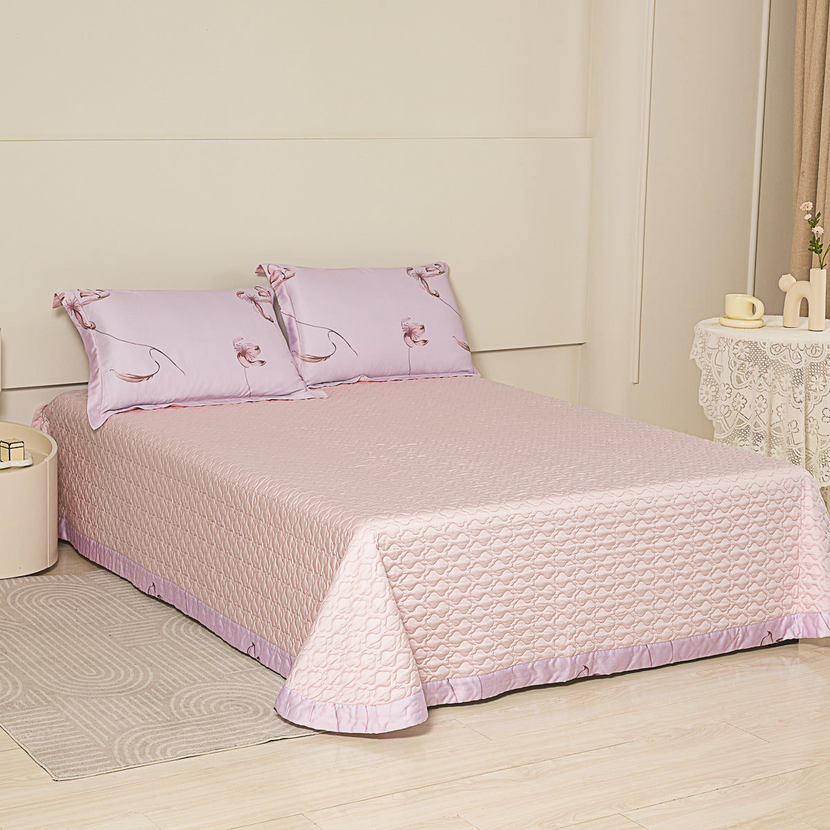 Rosy TENCEL™ Bedspread Set