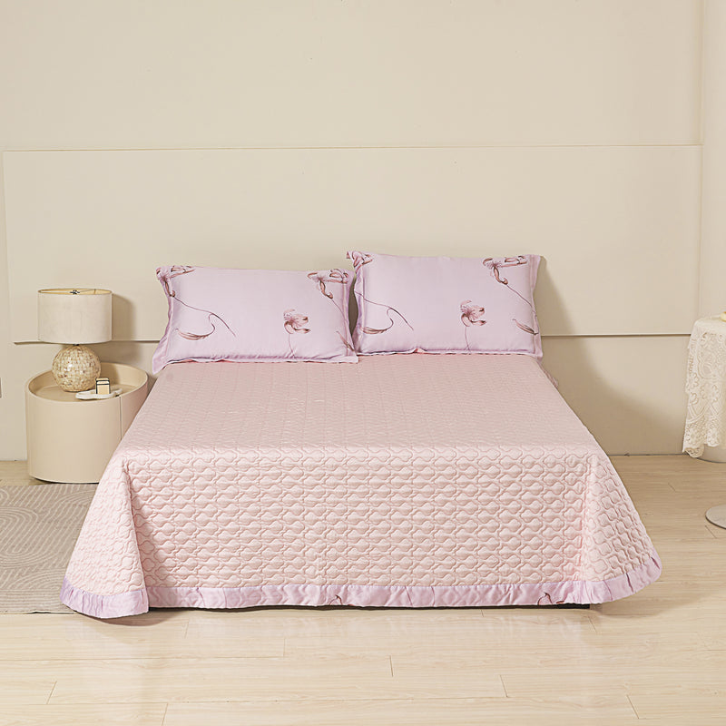 Rosy TENCEL™ Bedspread Set