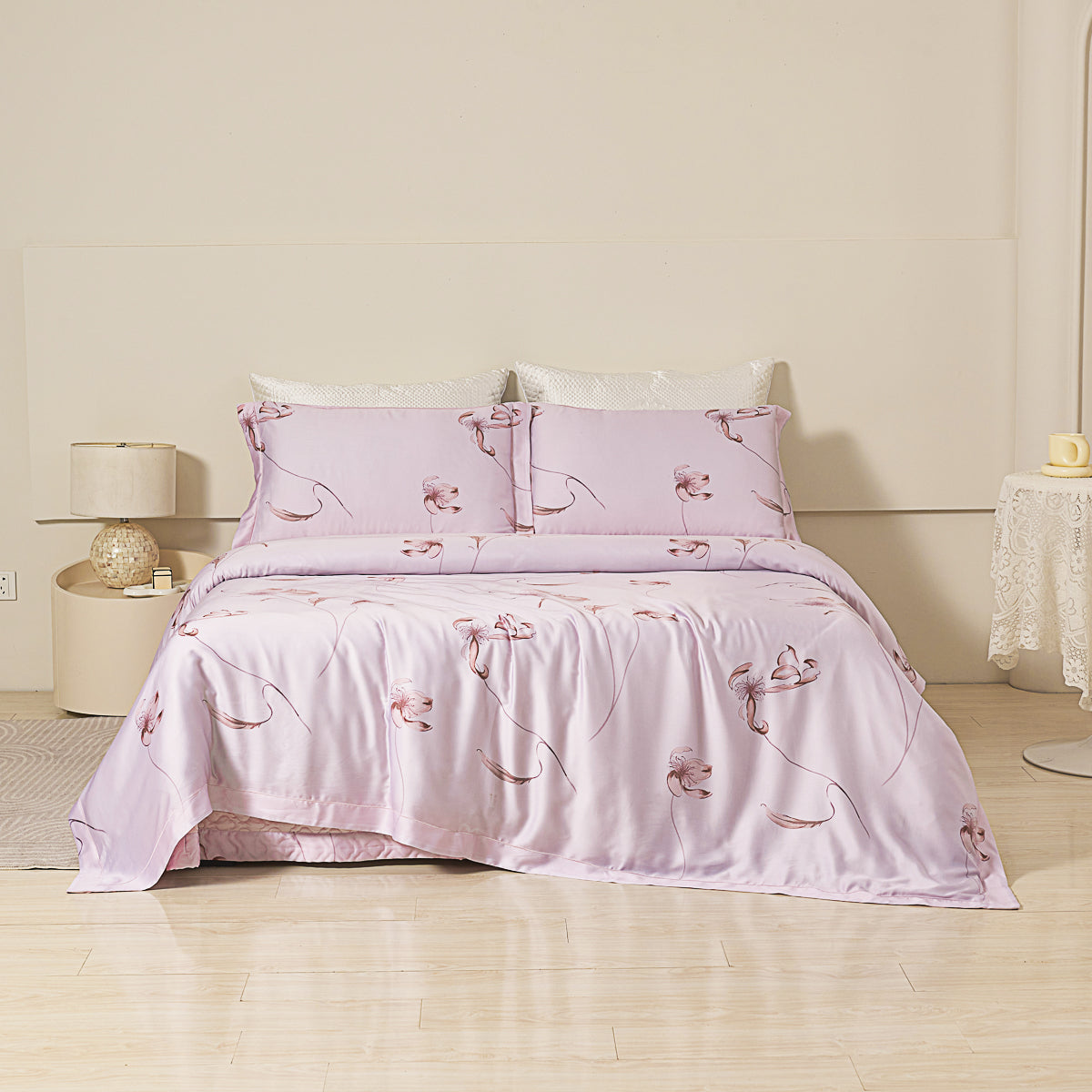 Rosy TENCEL™ Bedspread Set