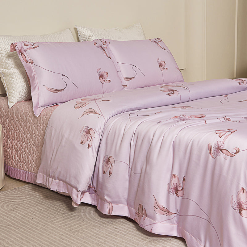 Rosy TENCEL™ Bedspread Set
