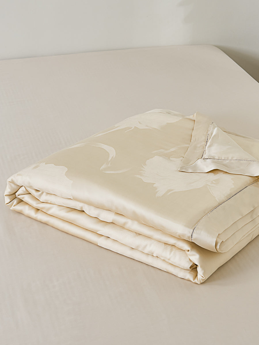 Phantom Gold Tencel™ Jacquard Light Comforter