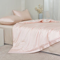 Dreamy Pink Tencel™ Jacquard Light Comforter