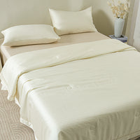 Lily White Tencel™ Jacquard Light Comforter