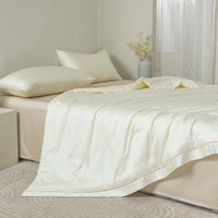 Lily White Tencel™ Jacquard Light Comforter