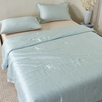 Floating Blue Tencel™ Jacquard Light Comforter
