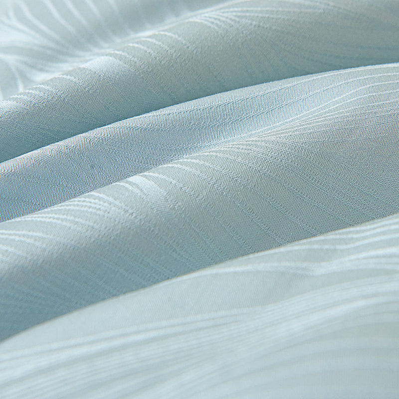 Floating Blue Tencel™ Jacquard Light Comforter