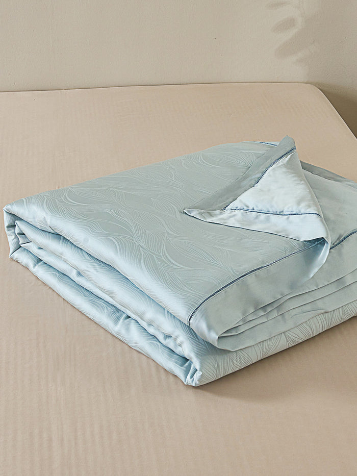 Floating Blue Tencel™ Jacquard Light Comforter