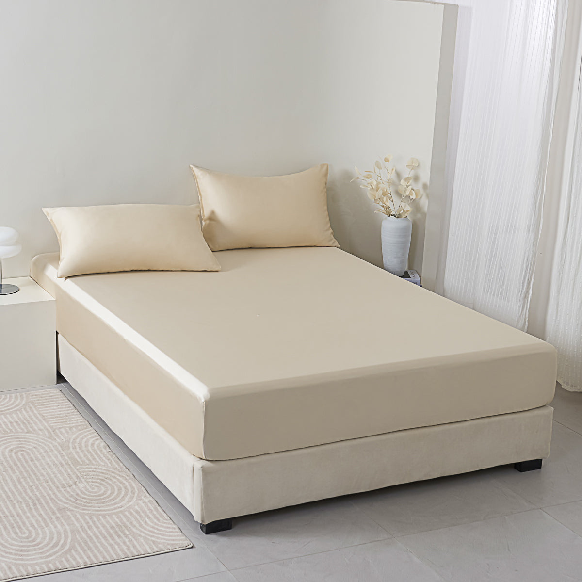 Phantom Gold Tencel™ Fitted Sheet