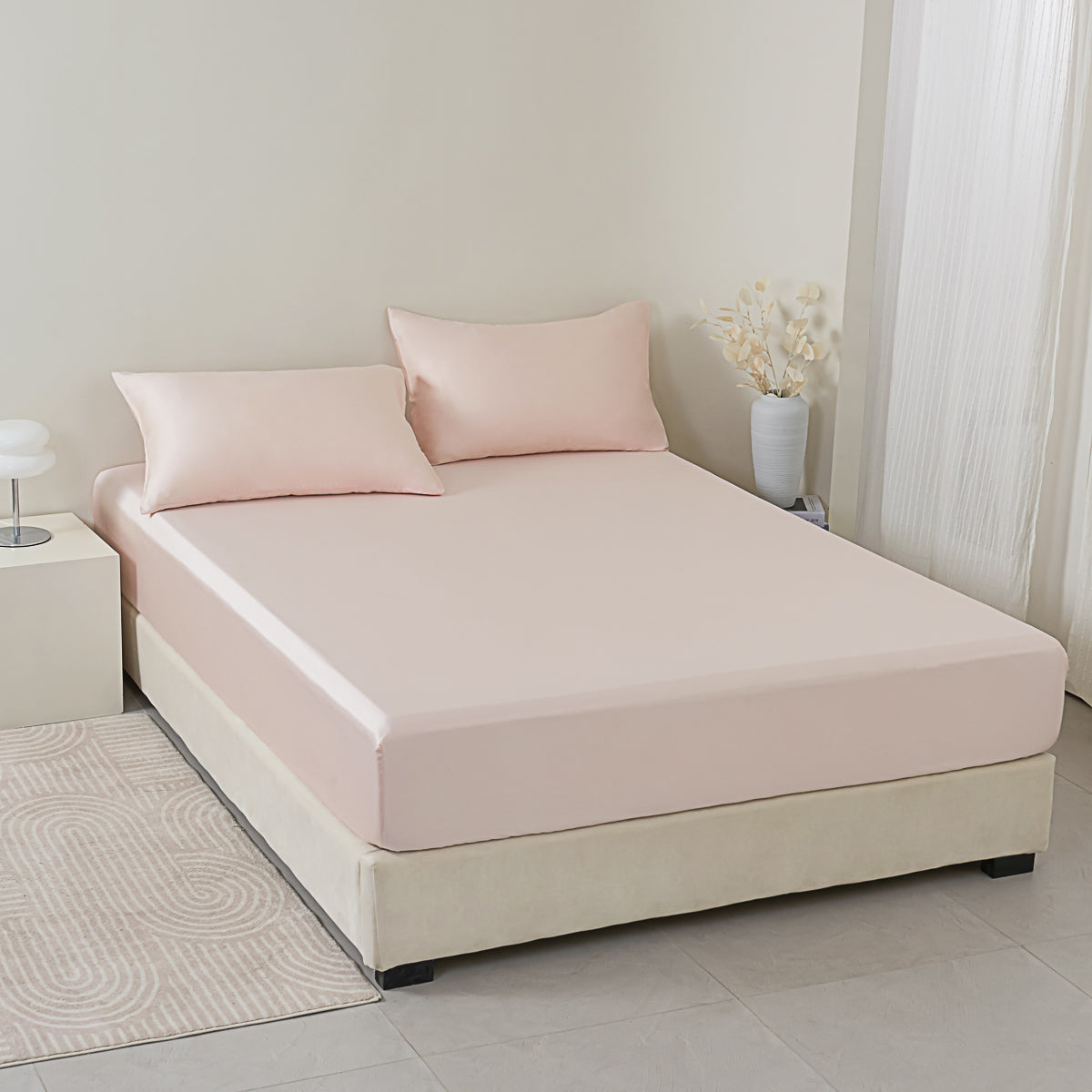 Dreamy Pink Tencel™ Fitted Sheet