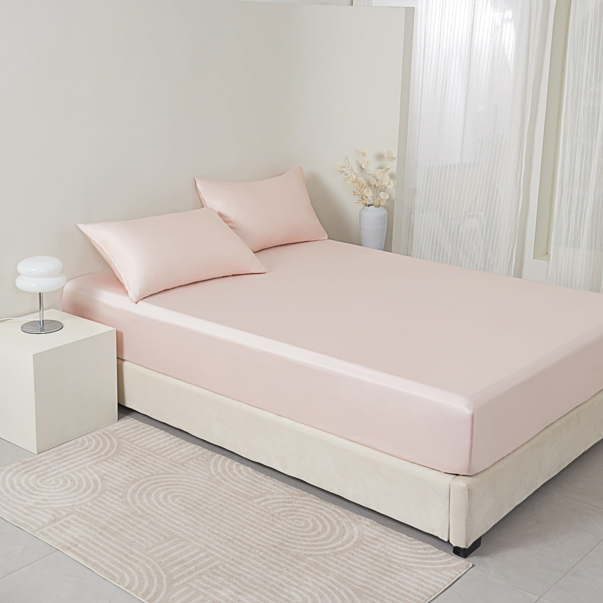 Dreamy Pink Tencel™ Fitted Sheet