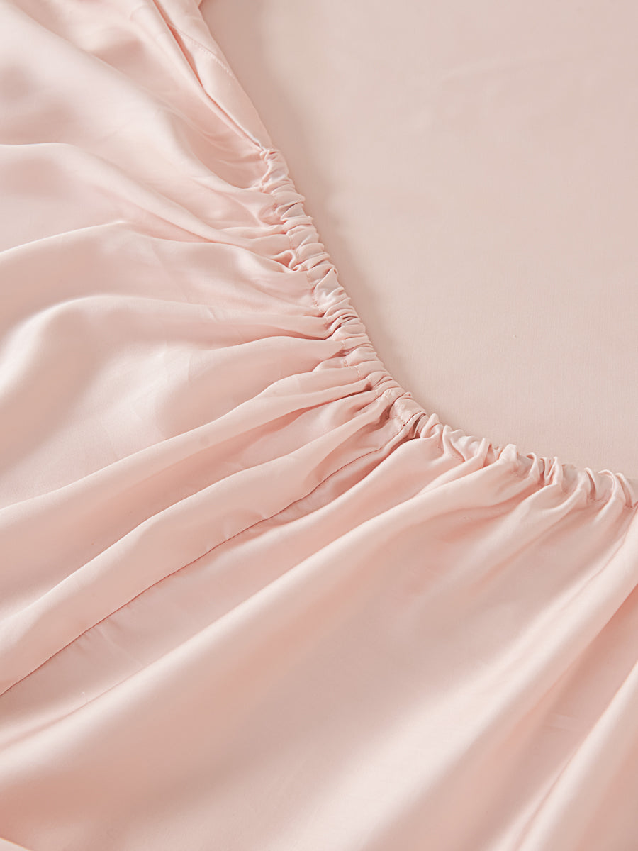 Dreamy Pink Tencel™ Fitted Sheet