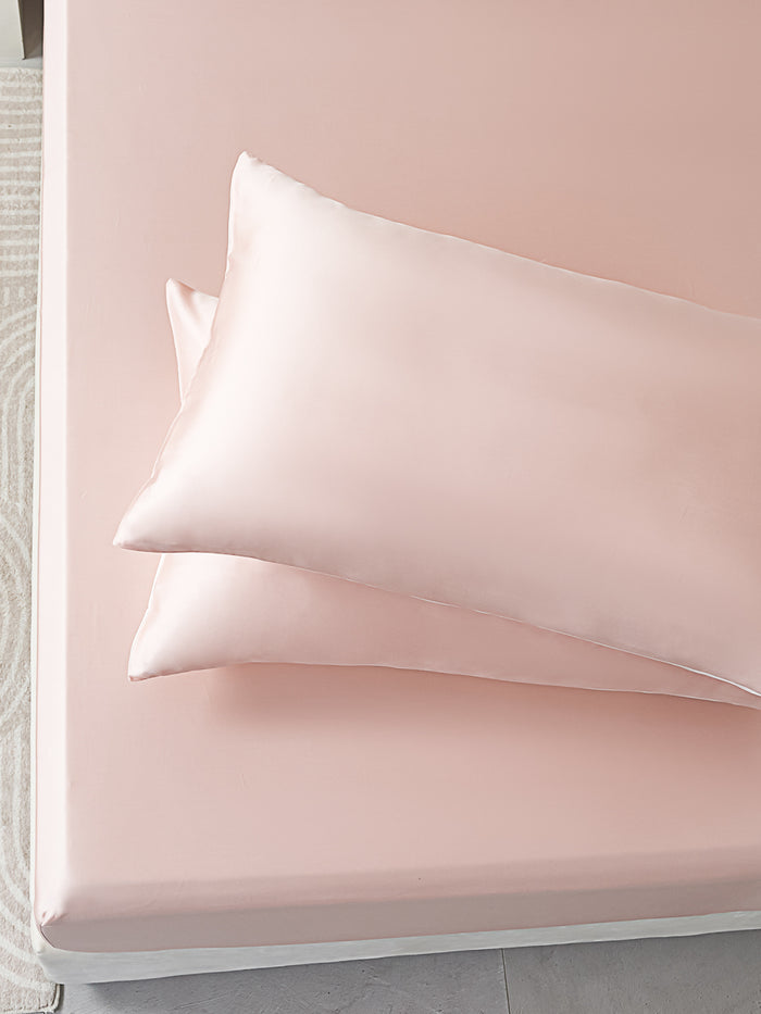 Water Pink Tencel™ Fitted Sheet Set