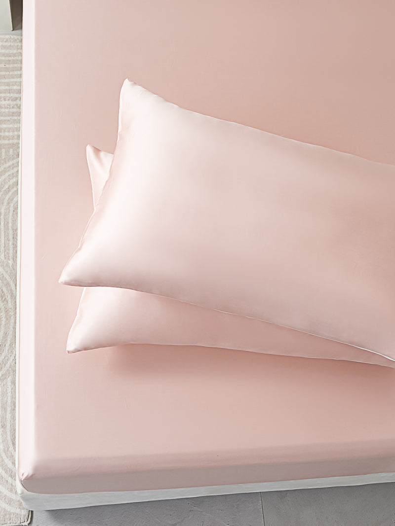Water Pink Tencel™ Fitted Sheet Set