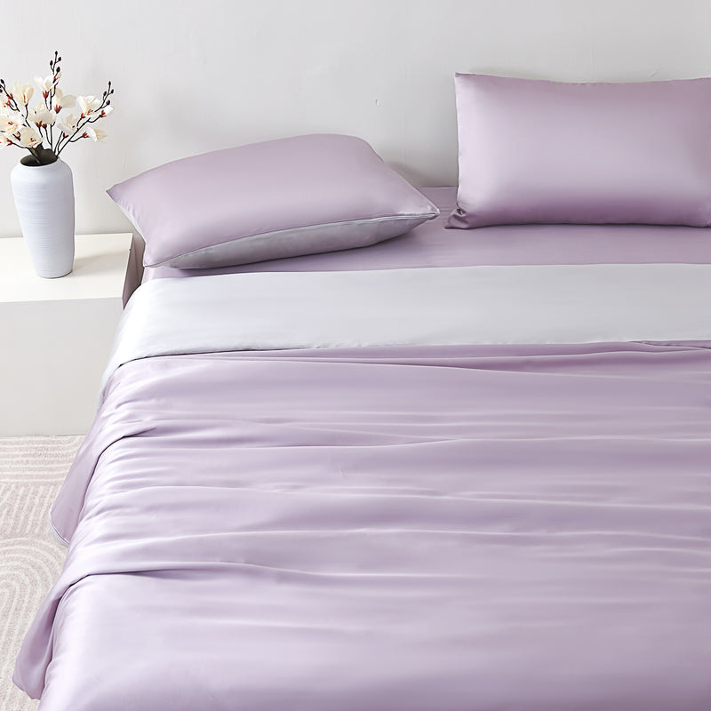 Starry Purple Tencel™ Fitted Sheet Set