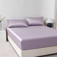 Starry Purple Solid Color Tencel™ Fitted Sheet