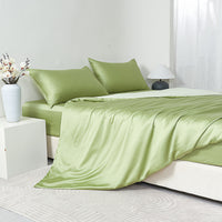 Glaze Green Tencel™ Fitted Sheet Set
