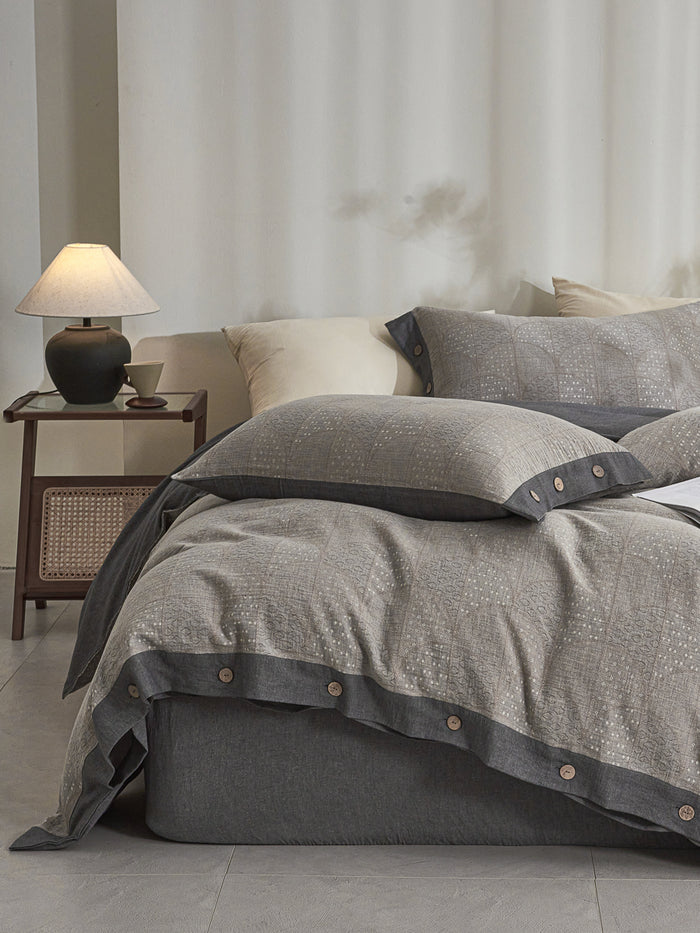 Yanis Classic Cotton Weave Fitted Sheet Set