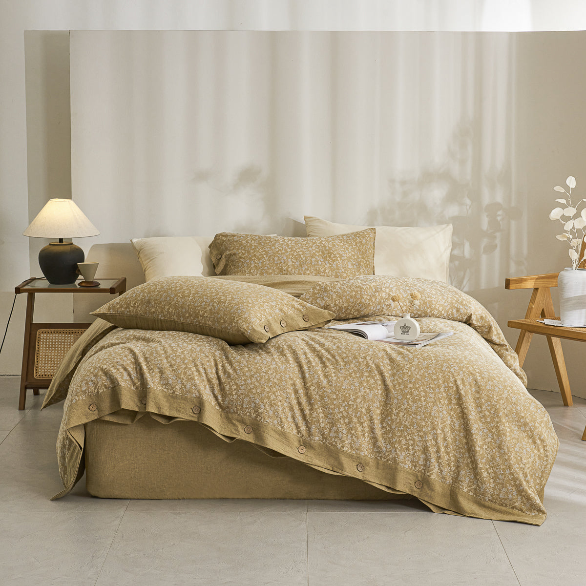 Yelena Classic Cotton Weave Fitted Sheet Set