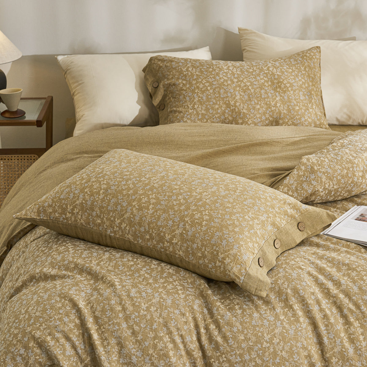 Yelena Classic Cotton Weave Fitted Sheet Set