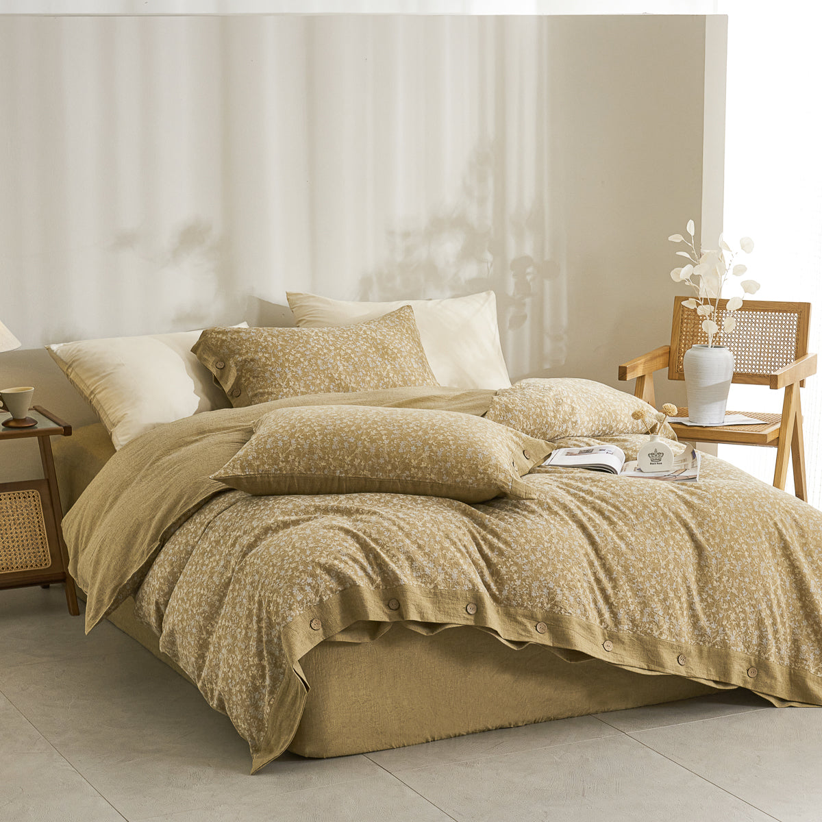 Yelena Classic Cotton Weave Fitted Sheet Set