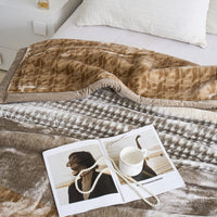 Zane Pattern Raschel Velvet Winter Blanket