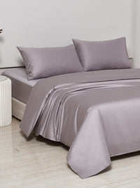紫染灰 长绒棉套件