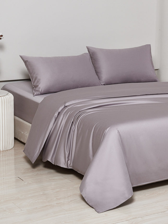 Zen Gray Premium Cotton Duvet Cover Set