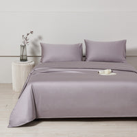 紫染灰 长绒棉套件